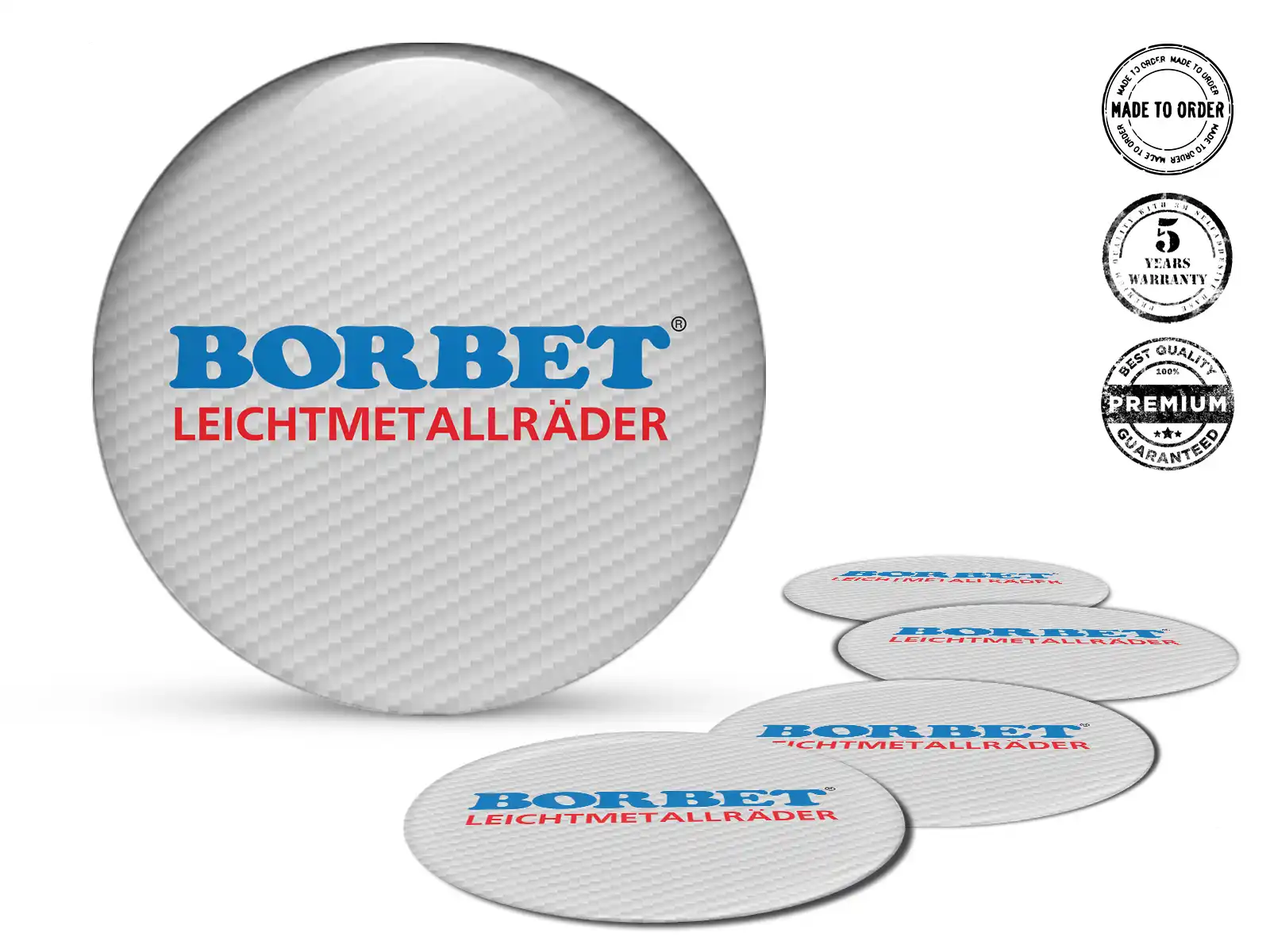 Borbet Custom Dome Stickers Limited Cosmic Drift Spectrum